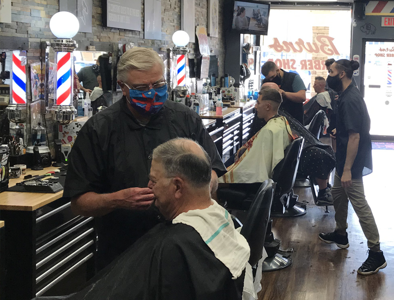 8 professional barbers